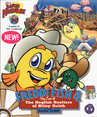 Freddi Fish 4 And the Case of the Hogfish Rustlers of Briny Gulch - Box